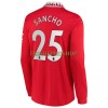 Original Fußballtrikot Manchester United Sancho 25 Heimtrikot 2022-23 Langarm Für Herren